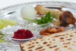 Stock image of a Passover Seder plate
