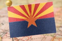 Stock image of Arizona flag