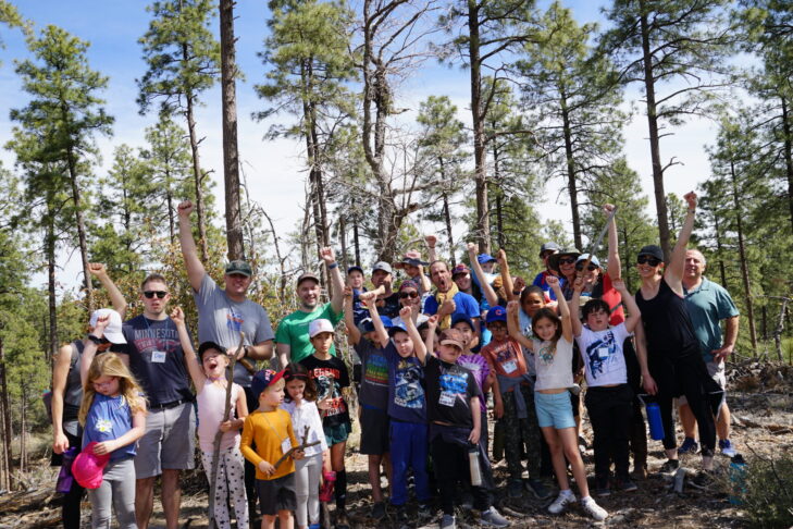 Photo of a group of families at PJ Library Family Camp