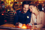 Stock image of a couple on a date