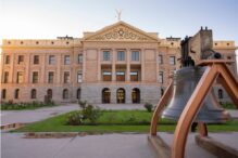 photo of the Arizona Capital Building with the bell