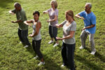 Image of a group of people participating in Tai Chi