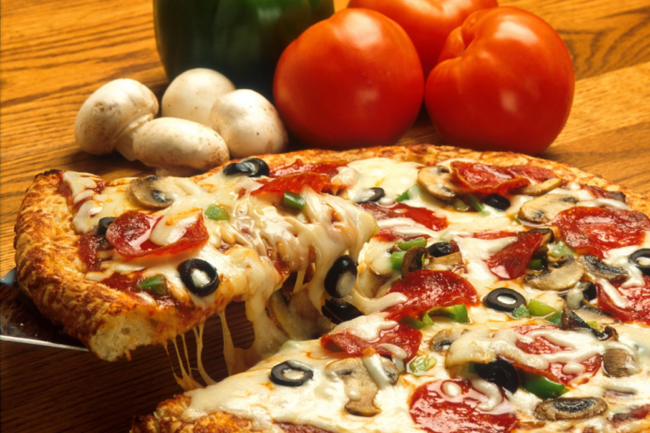 Stock image of pizza