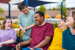A group of teens with disabilities