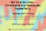 USY Kid in the Corner Presentation, Rock Painting and Pajama Party. Saturday, April 29 730 pm