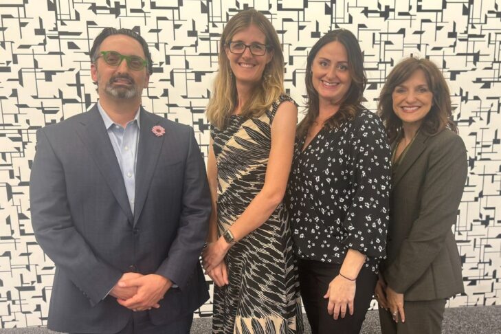 Photo of panelists from Investing in Your Future Business & Professionals event featuring Russel Goldstein, Emily Schwartz, Ellen Friedman Sacks and Gail Baer