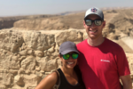 Couple posing for a photo in Israel