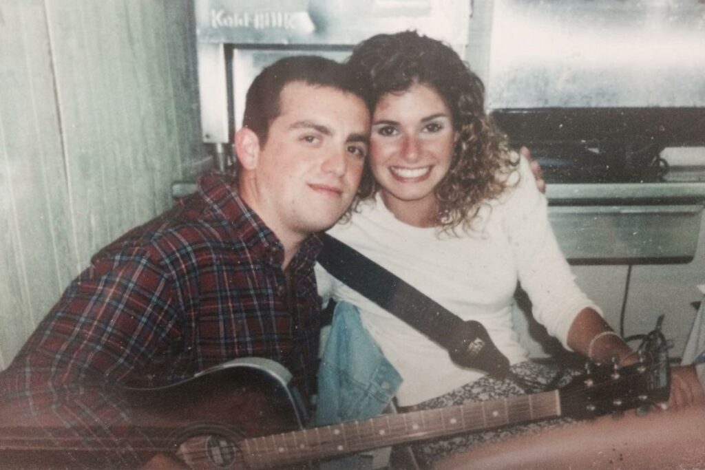 Denise and Eric Kaye when they met in 1998