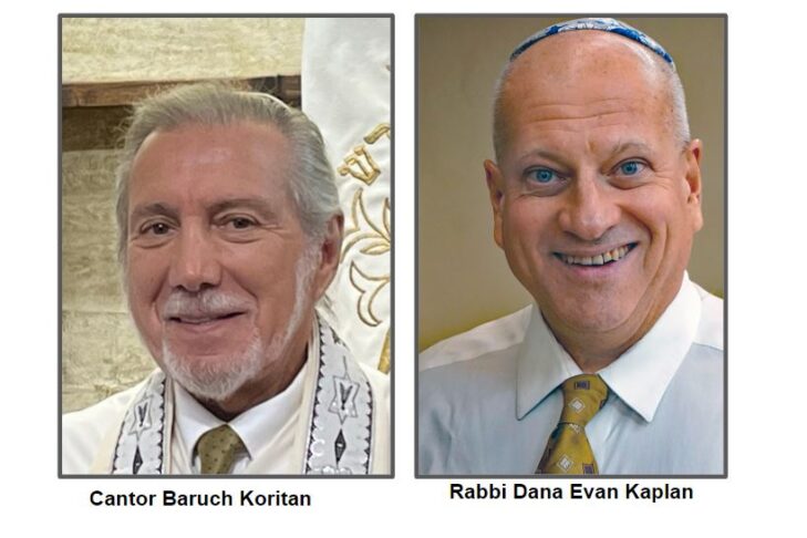 Cantor Baruch Koritan and Rabbi Dana Evan Kaplan