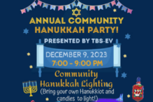 Temple Beth Sholom EV Hanukkah Party