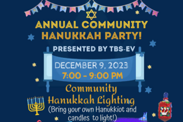 Temple Beth Sholom EV Hanukkah Party