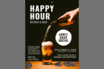 Black Photocentric Happy Hour Flyer