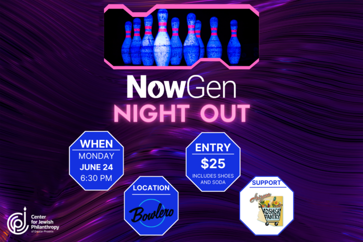 Blue and Pink Modern Neon Bowling Night Flyer (Instagram Post (Square)) (1200 x 800 px)
